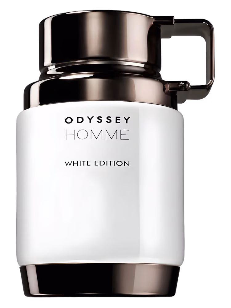 Armaf Odyssey Homme White Edition Eau de Parfum, frasco y caja