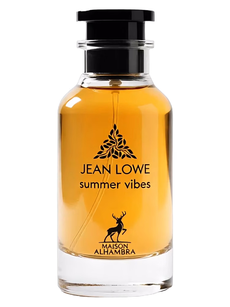 Maison Alhambra Jean Lowe Summer Vibes Eau de Parfum, frasco y caja