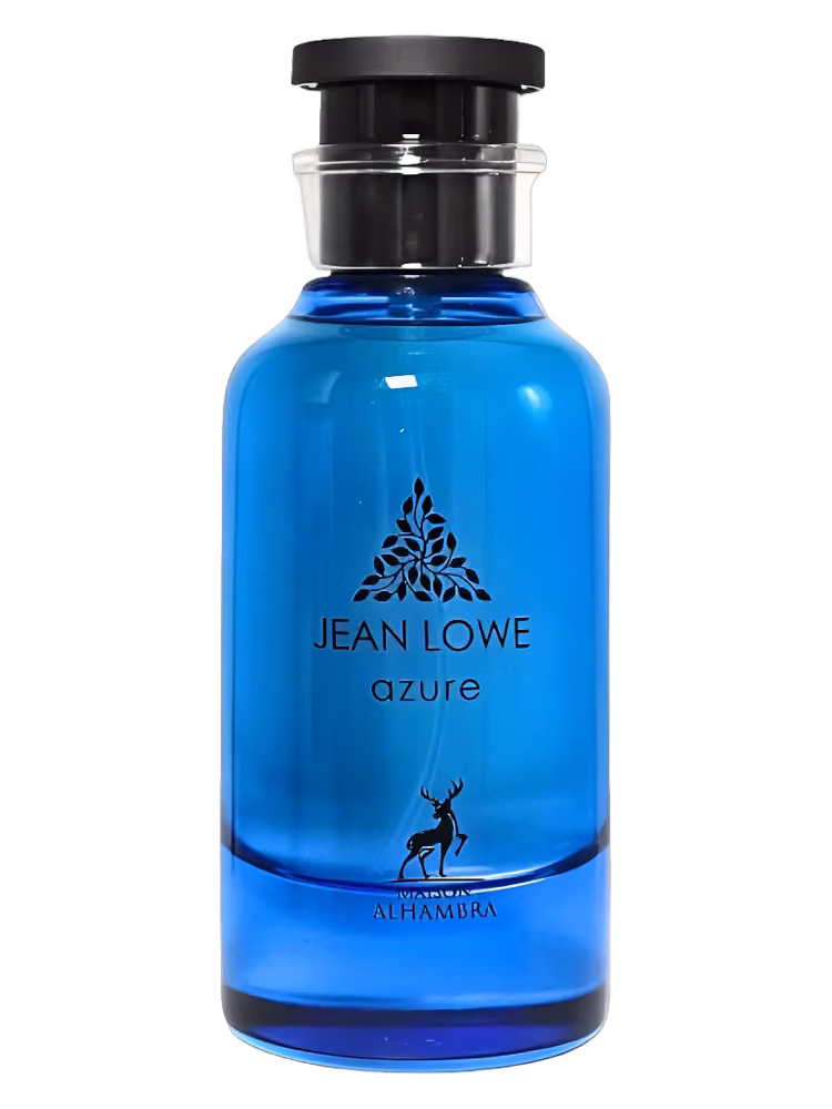 Maison Alhambra Jean Lowe Azure Eau de Parfum, frasco y caja
