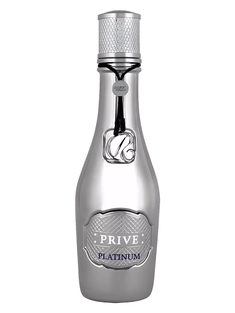 Riiffs Prive Platinum Eau de Toilette, frasco y caja