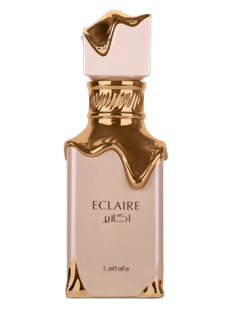 Lattafa Eclaire Eau de Parfum, frasco y caja