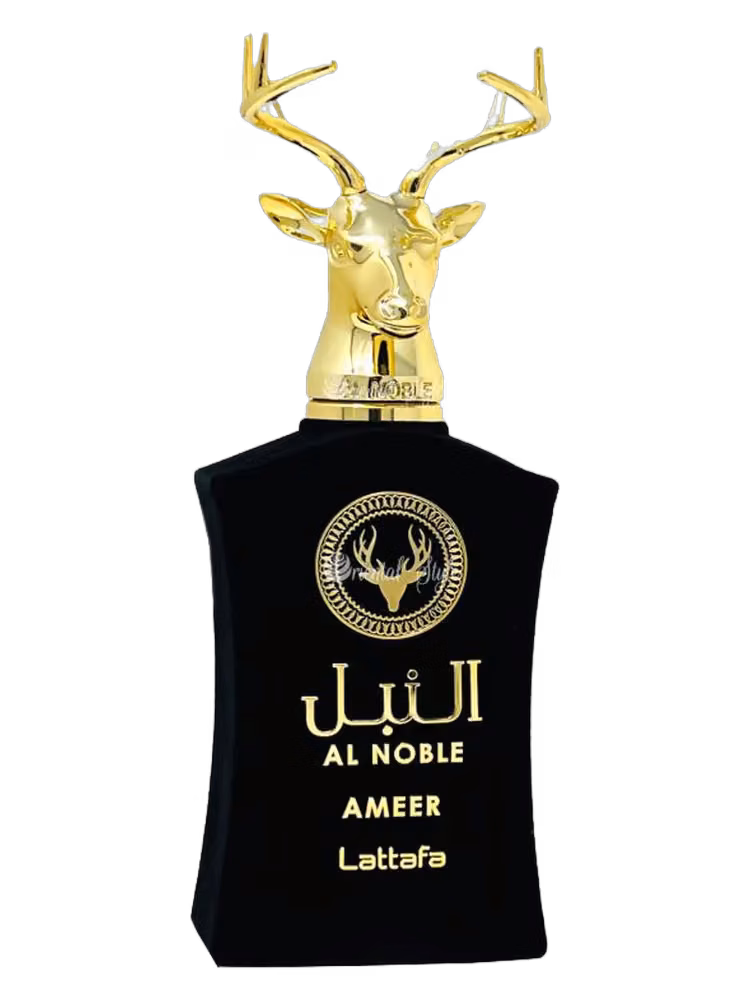 Lattafa Al Noble Ameer Eau de Parfum, frasco y caja