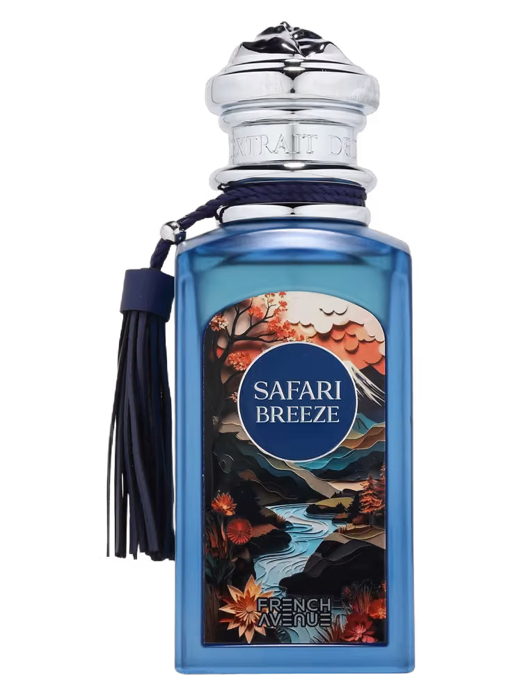 French Avenue Safari Breeze Extrait de Parfum, frasco y caja