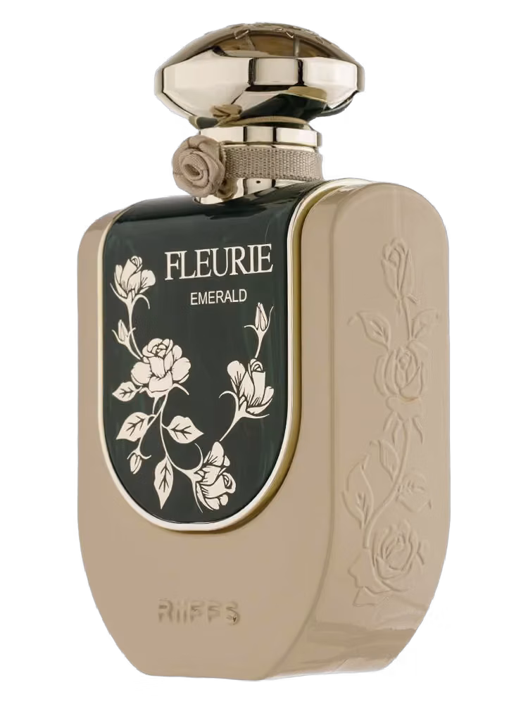 Riiffs Fleurie Emerald Eau de Parfum, frasco y caja