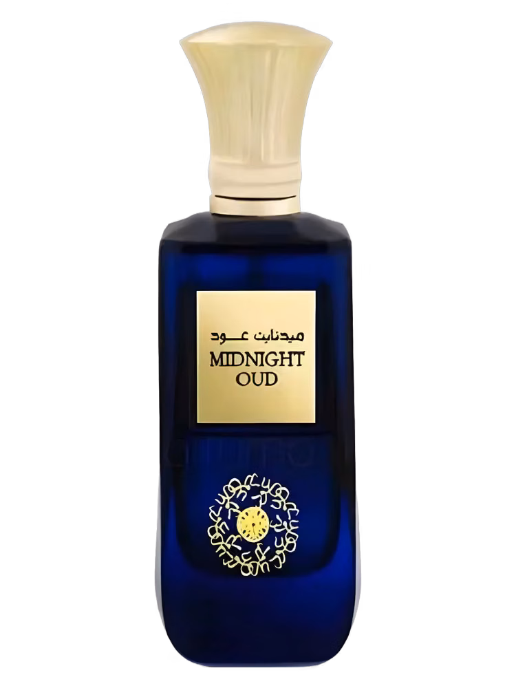 Ard Al Zaafaran Midnight Oud Eau de Parfum, frasco y caja