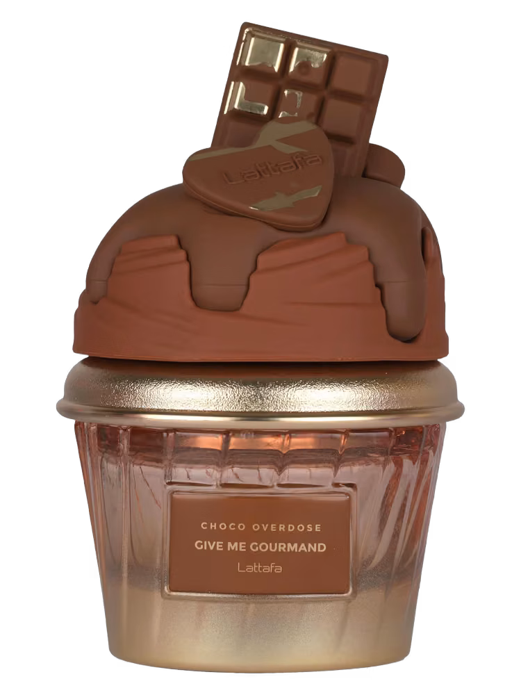 Lattafa Choco Overdose Eau de Parfum, frasco y caja