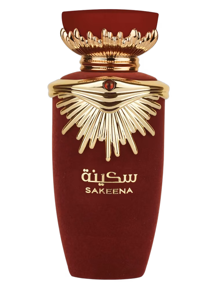 Lattafa Sakeena Eau de Parfum, frasco y caja