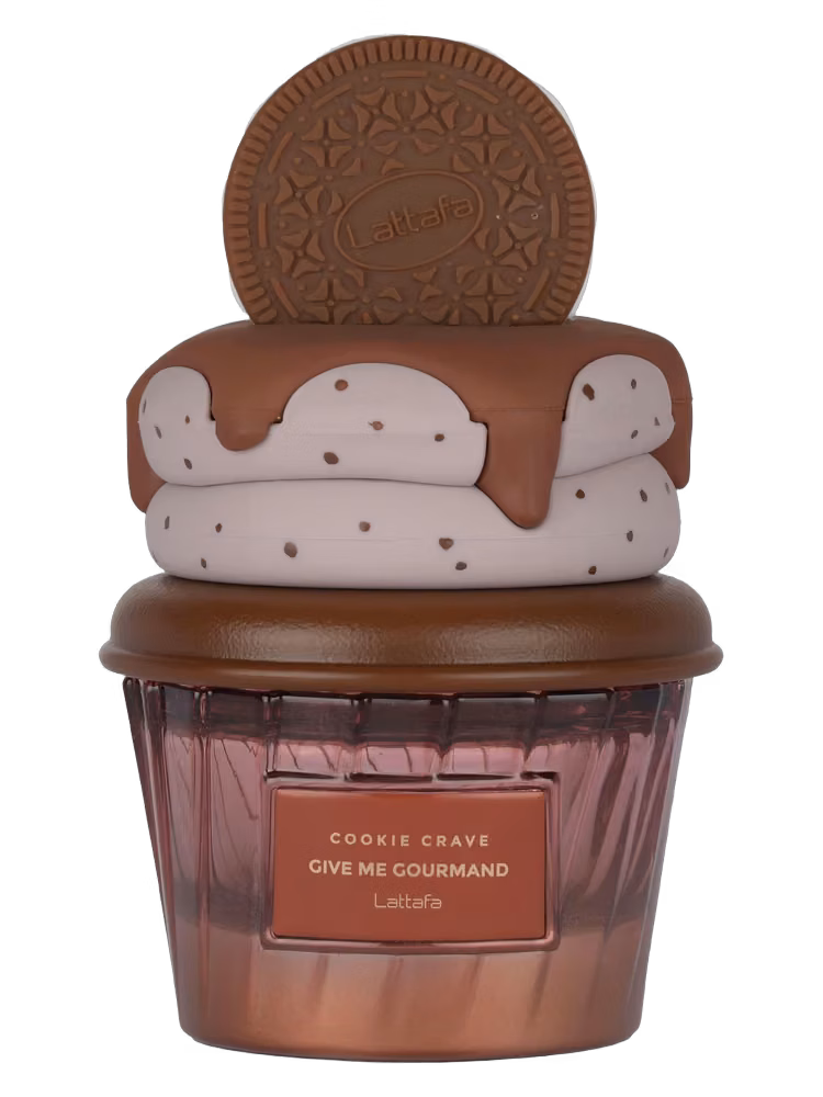 Lattafa Cookie Crave Eau de Parfum, frasco y caja