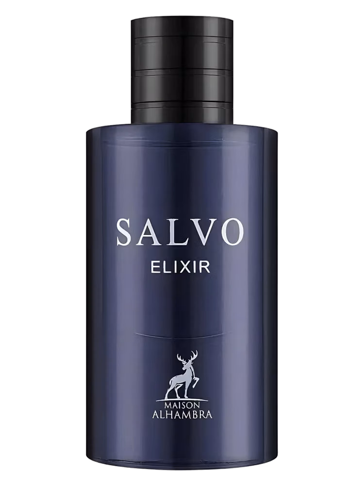 Maison Alhambra Salvo Elixir Eau de Parfum, frasco y caja